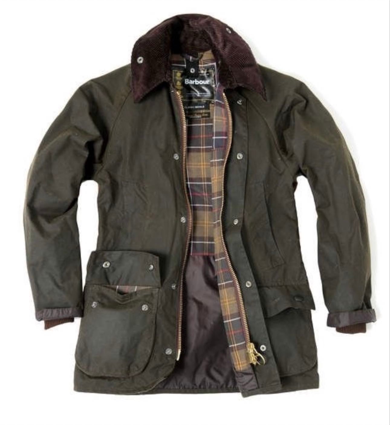 BARBOUR Wax Jacket - in Olive Green