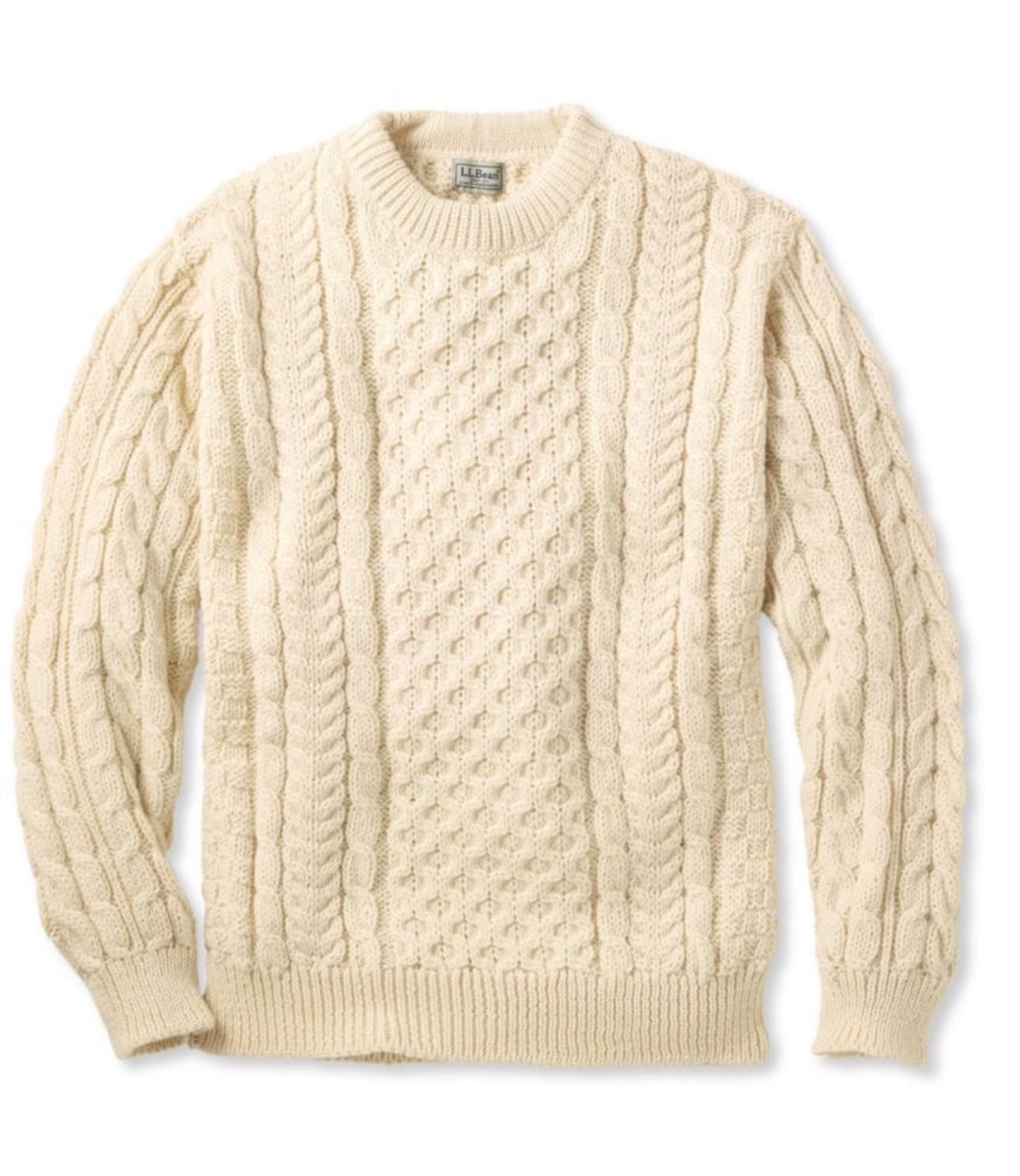 Cream Fisherman Sweater