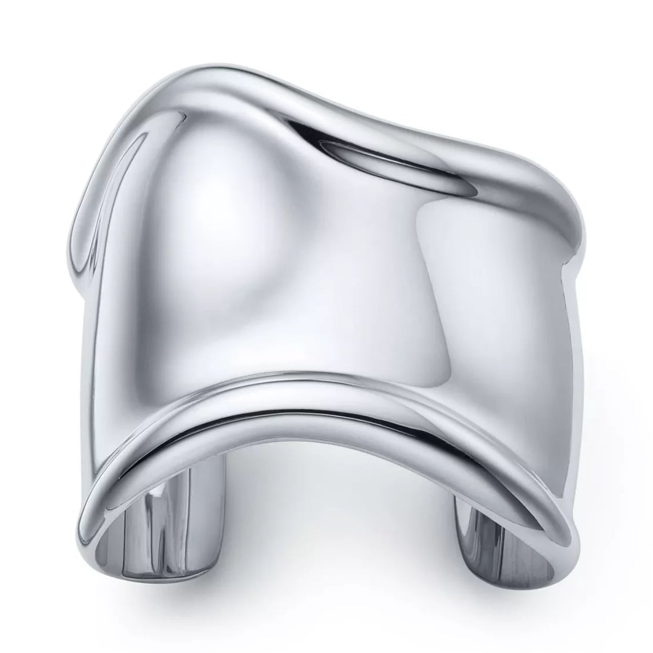 TIFFANY & CO. Elsa Peretti Medium Bone Cuff - in Sterling Silver