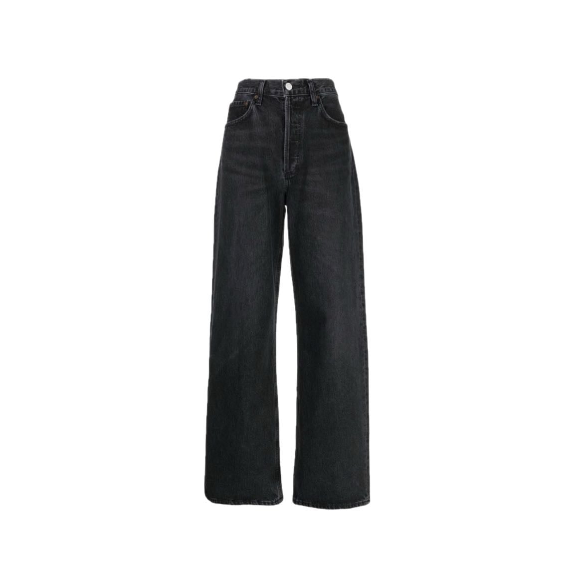 Black Denim Jeans - Vaqueros