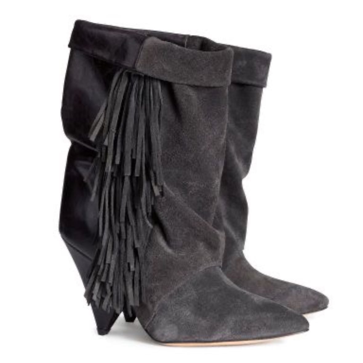 fringed boots