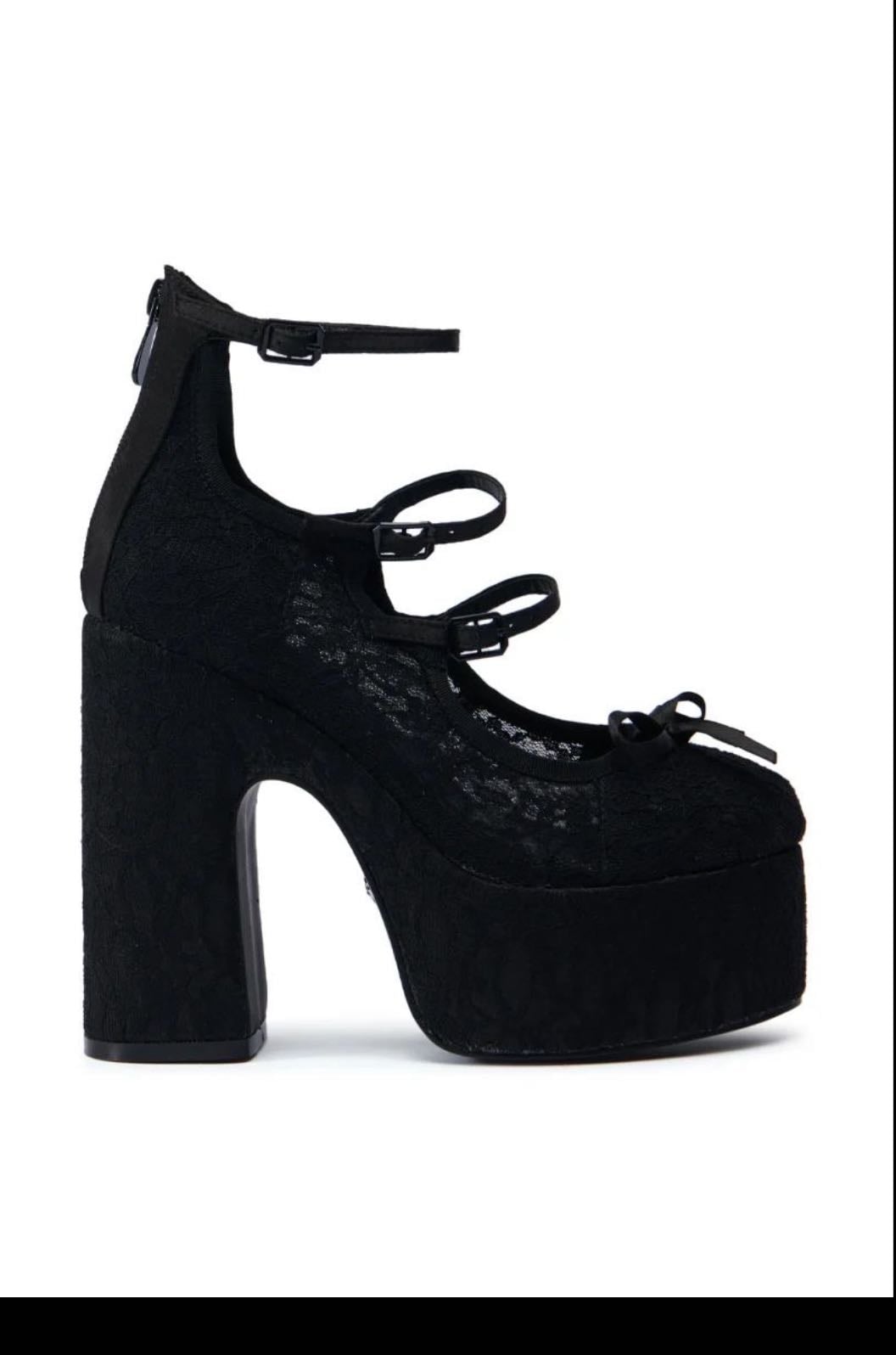 smiling melody platform heels black sugar thrillz - 550 pln