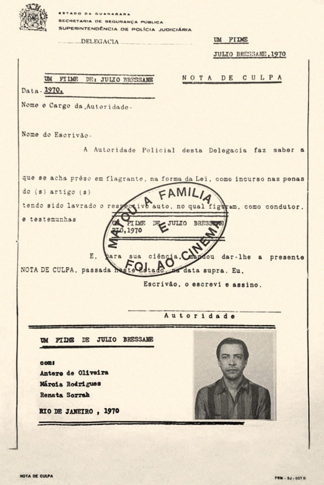 Matou a Família e Foi ao Cinema - Júlio Bressane · 1969