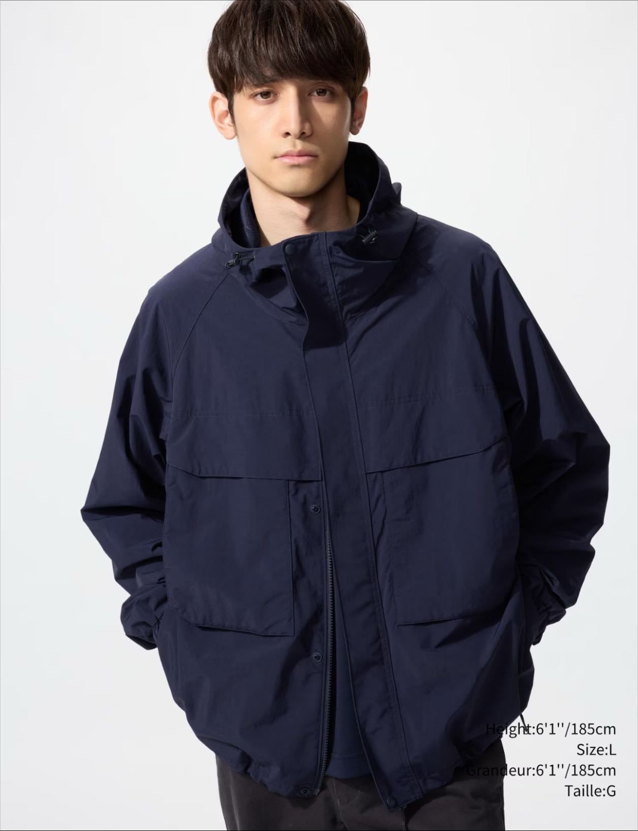 Windproof parka- 69 Navy - Uniqlo