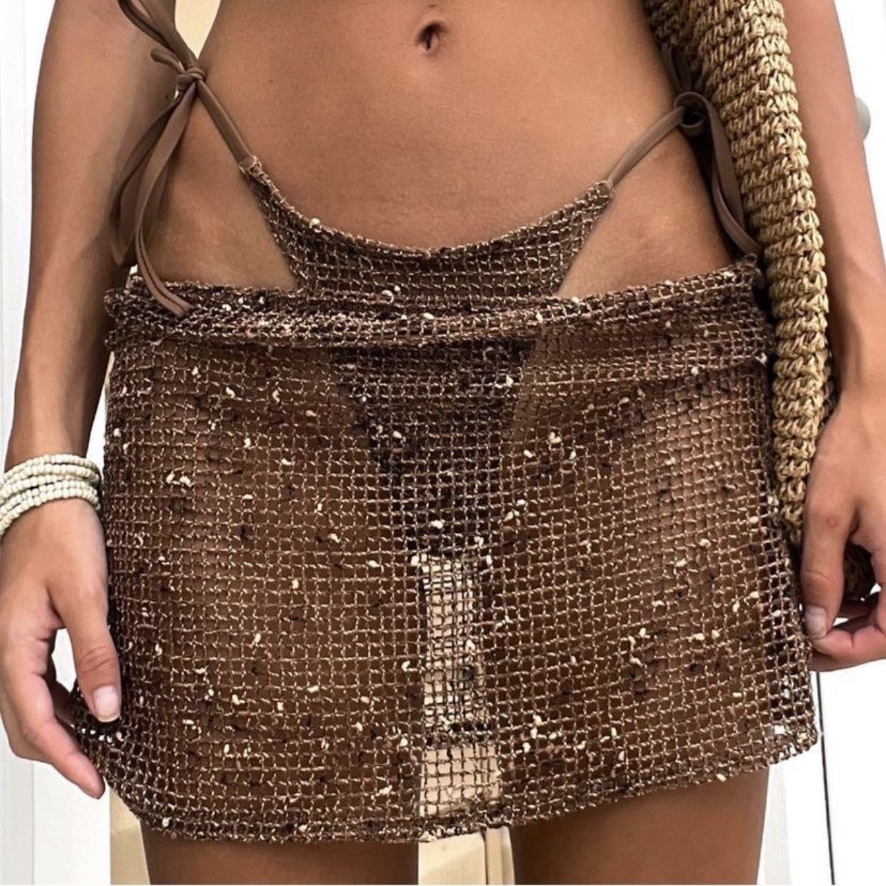 Falda tipo crochette