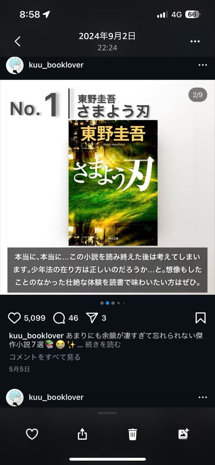 さまよう刃 - 東野圭吾 · 2004