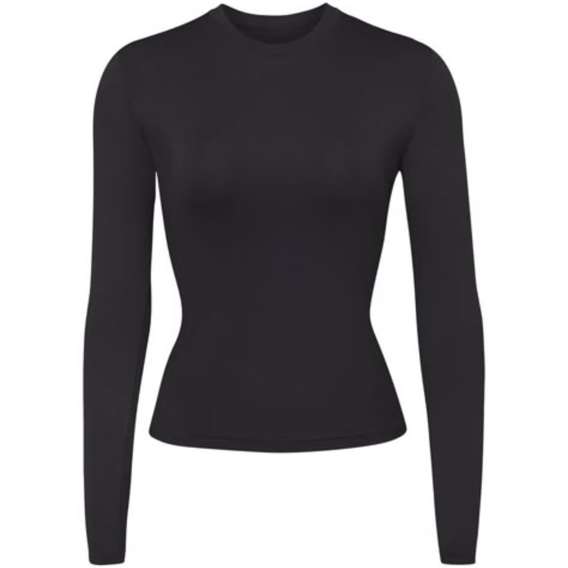 Polo negro manga larga
