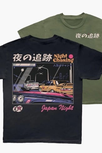 Camiseta T-shirt Algodão Unissex 90s JDM Car Racing - 39,90 - G