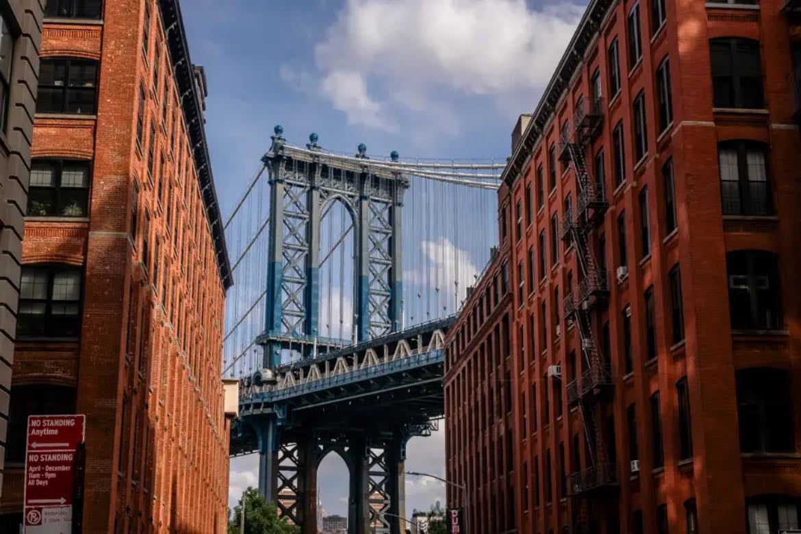 View of the Brooklyn Bridge - Where Dan Humphrey lived. He lived in DUMBO, a Brooklyn neighborhood.