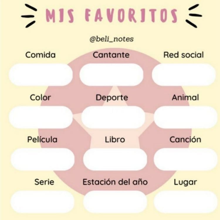 94. Hacer una lista de tus cosas favoritas.