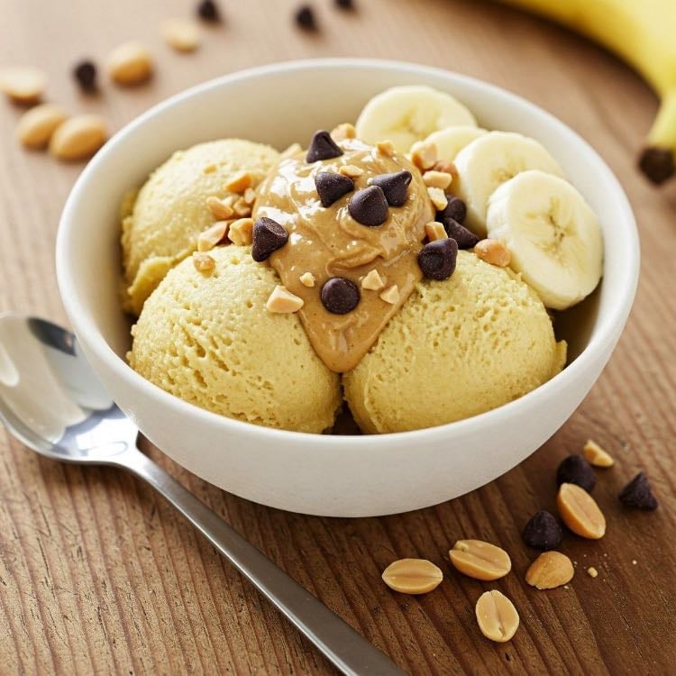 Helado de plátano