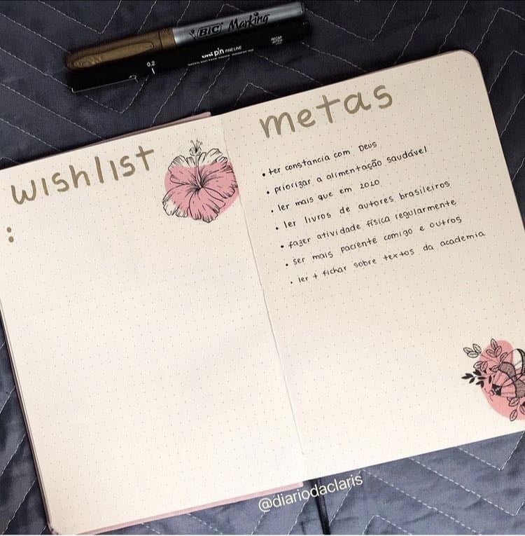 15. Hacer una lista de metas.