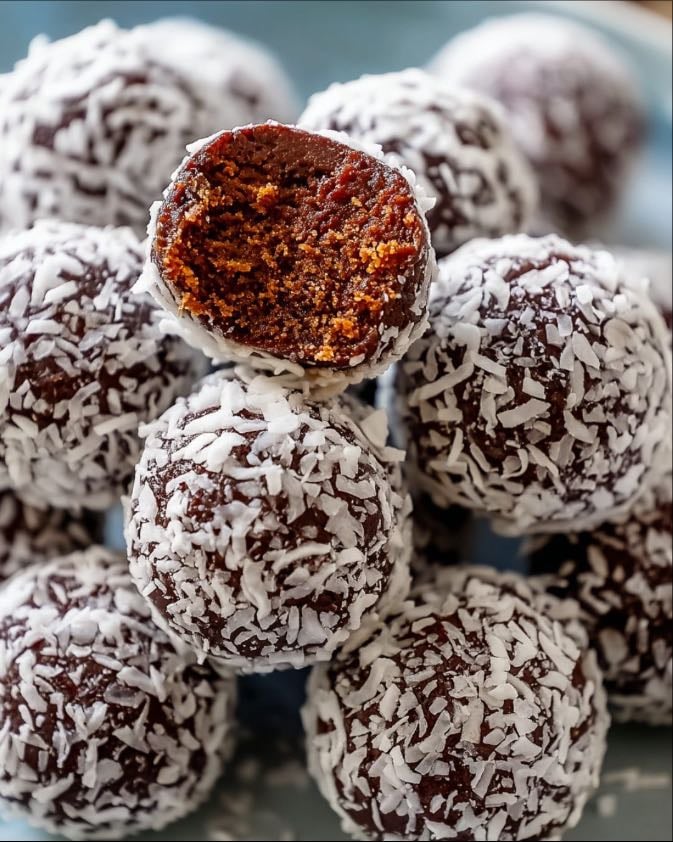 Trufas de avena y cacao