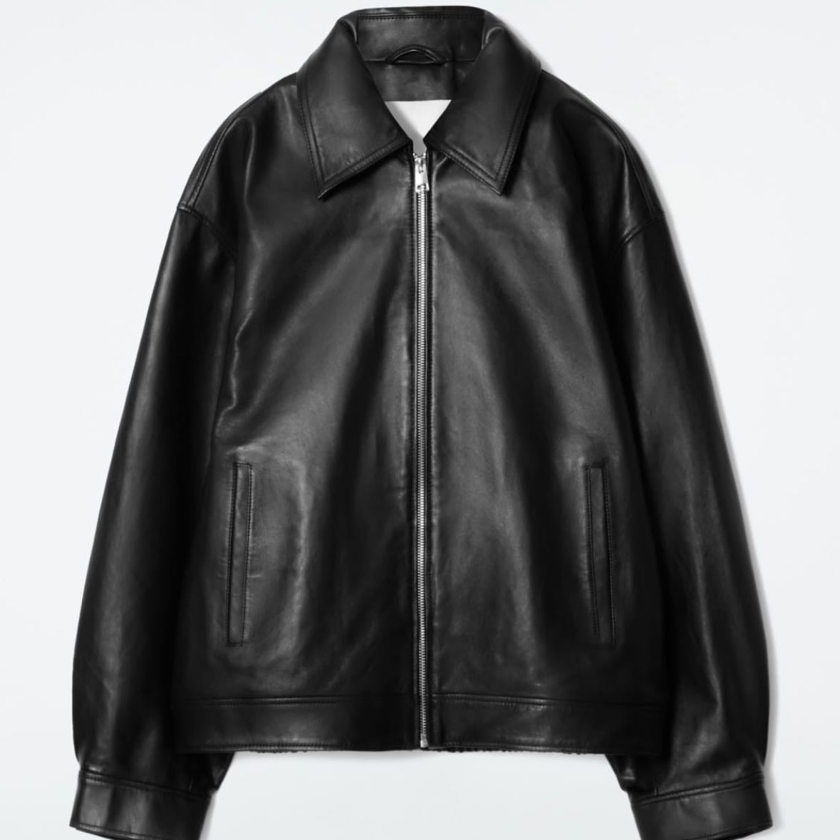 Cazadora bomber de cuero
