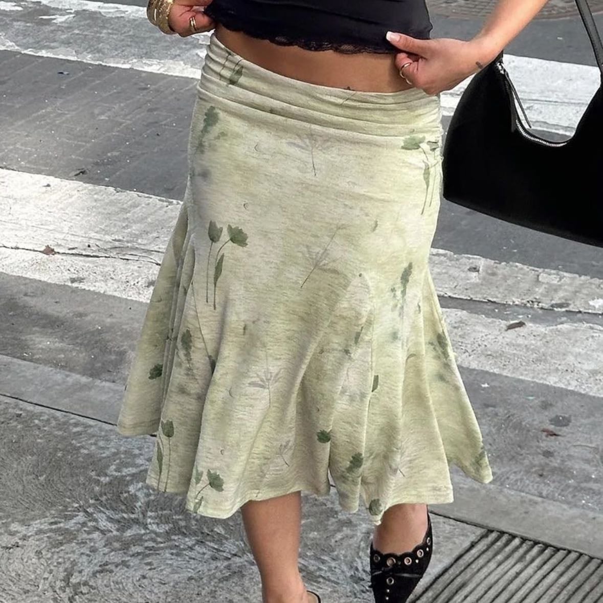 Midi Low rise Skirt