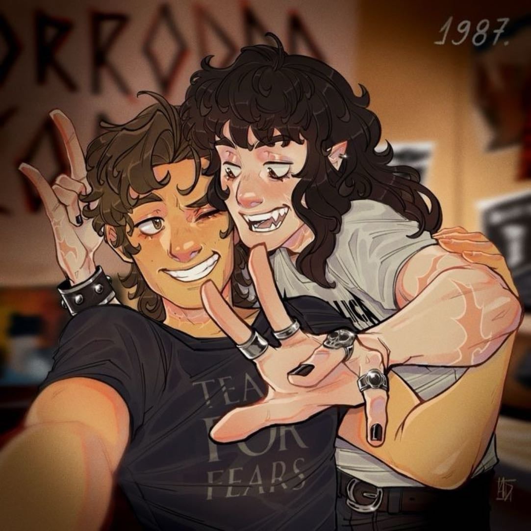Your legs on my shoulder as I pull you in closer - Eddie hurts himself after he trips over Max's skateboard, and Steve helps make it all better