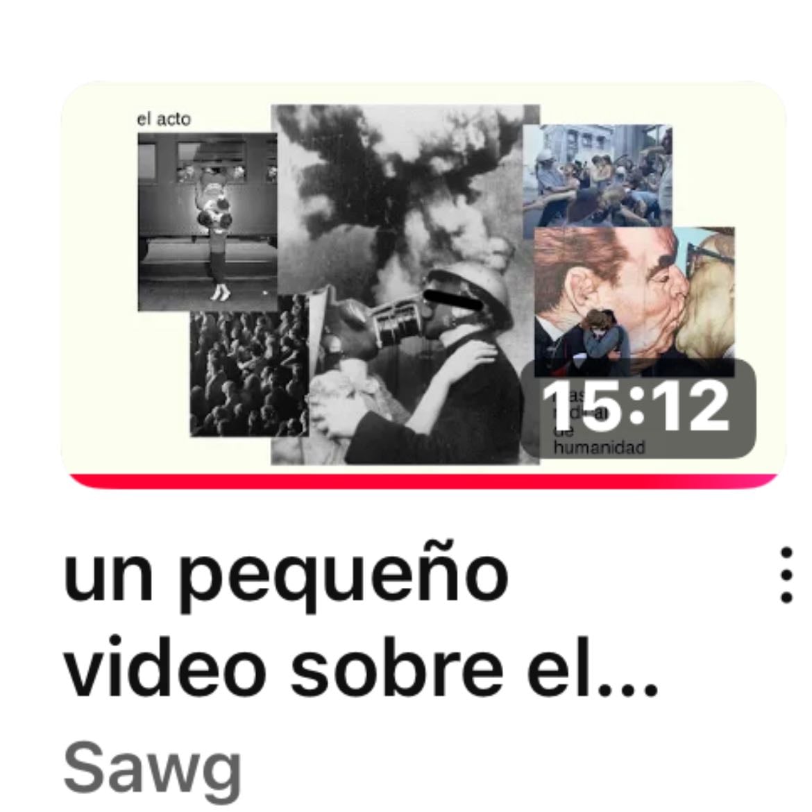 Un pequeño video sobre el amor actual - 10/10