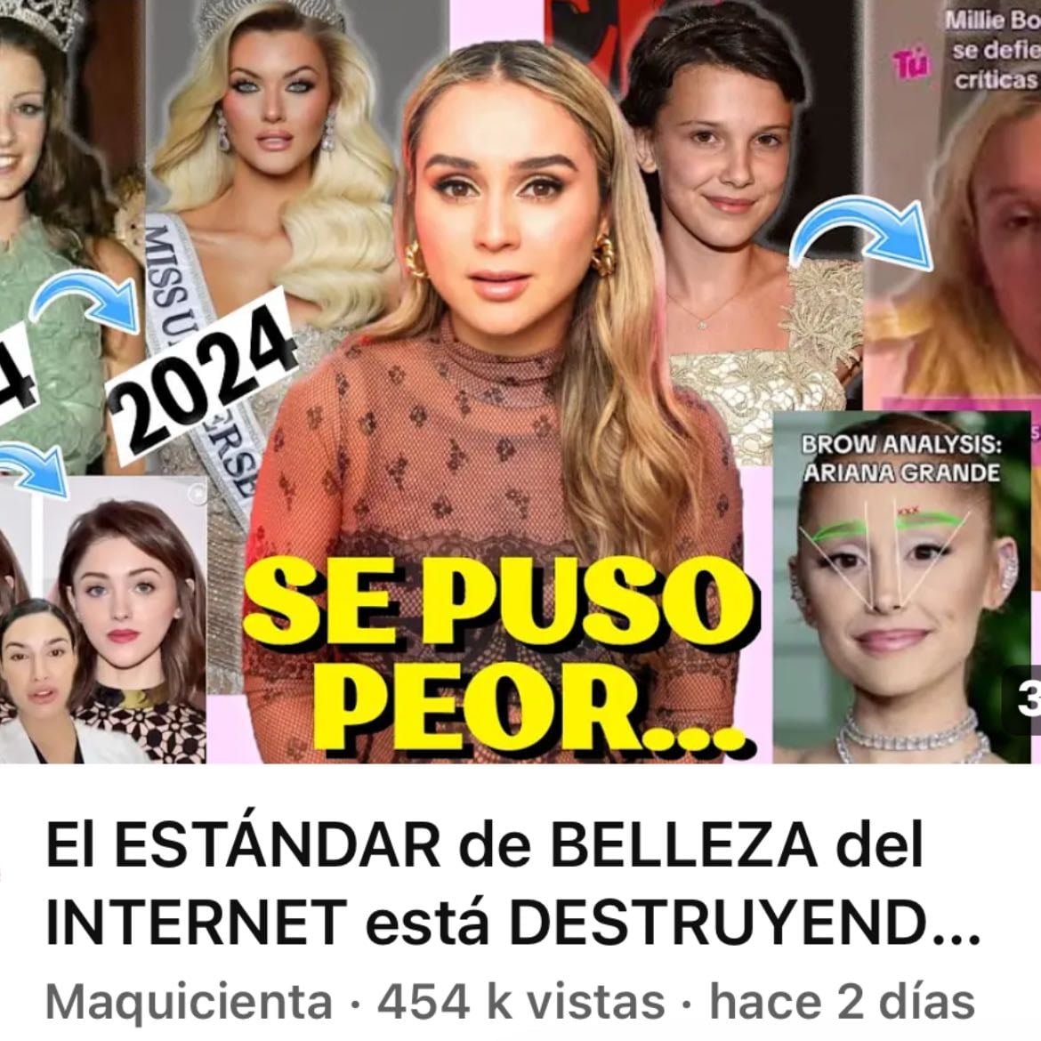 El estándar de belleza del internet está destruyendo nuestro autoestima