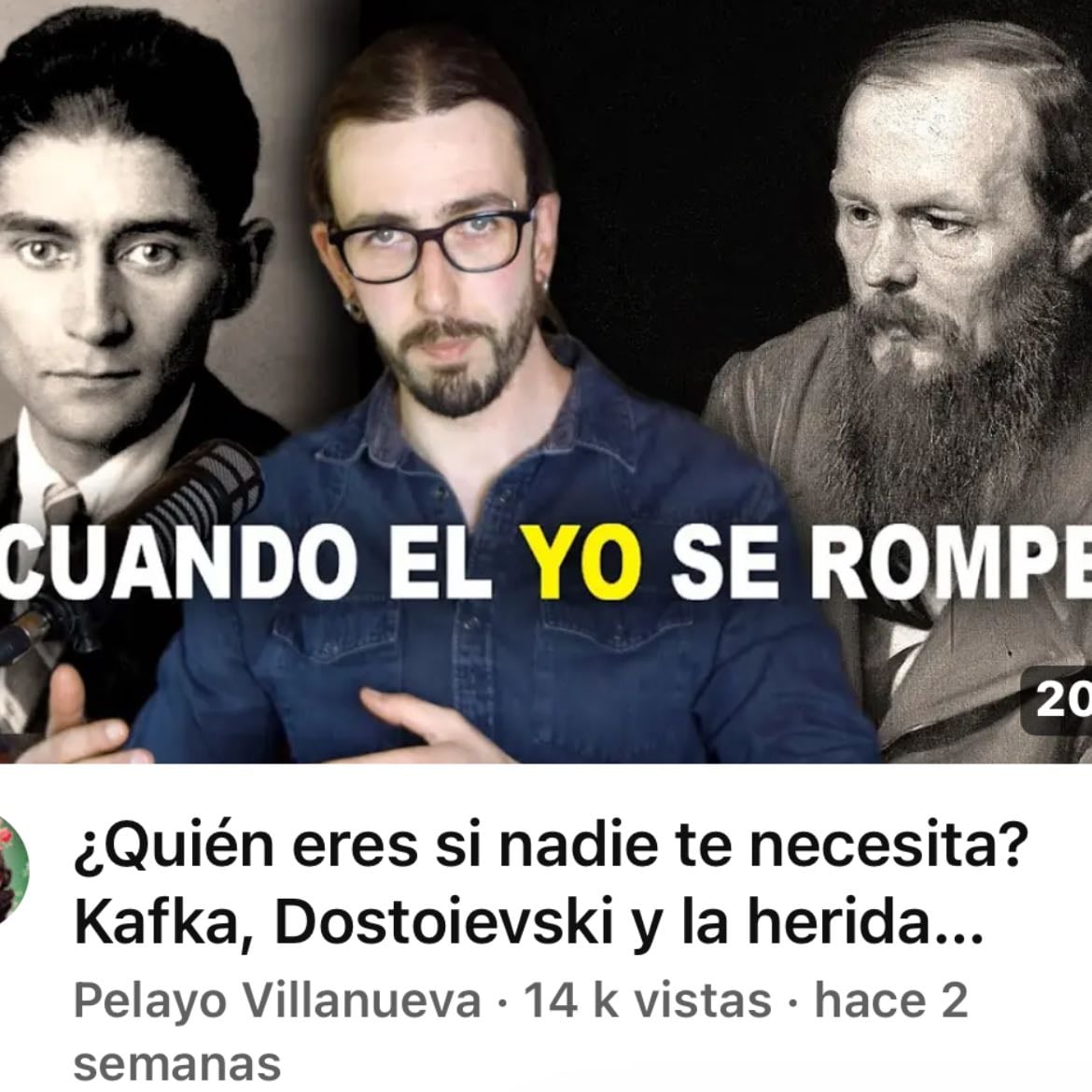 ¿Quien eres si nadie te necesita? Kafka , dostoievski y la herida moderna
