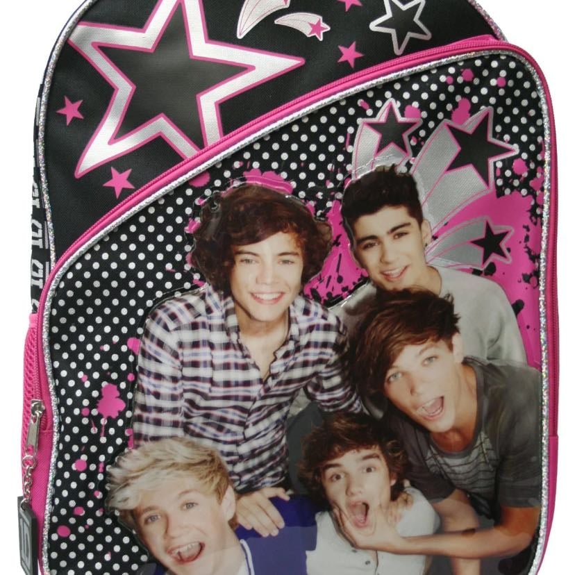 1D star pink & black walmaet backpack - stop it’s so cunt i need it