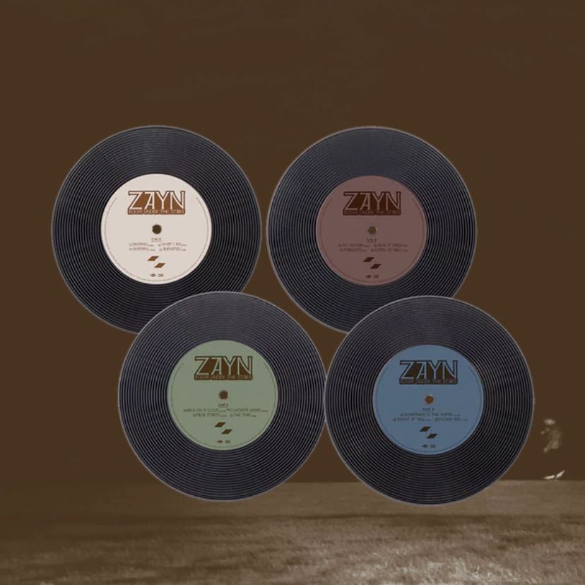 zayn record coasters - $15