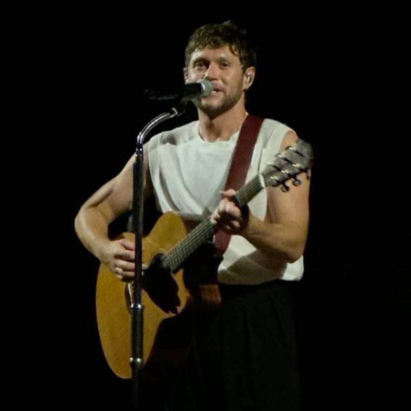 #34 — cuyahoga falls - white tank top, earrings, black pants, dress shoes