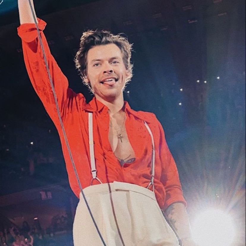 sunrise 10/08/2021 - red button up, white pants, white suspenders, black boots