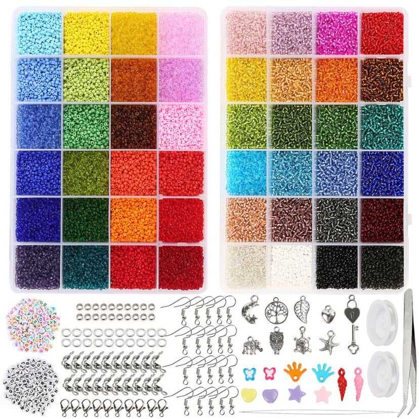 bracelet making seed beads ⭑ - $25