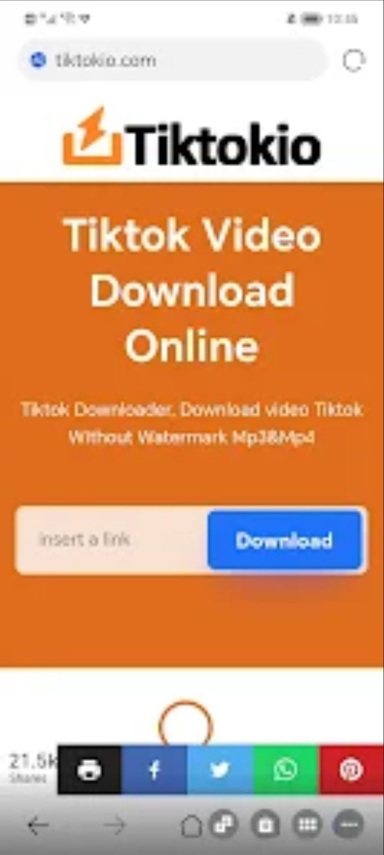TikTok Downloader: TikTok Video Download Without Watermark in 5s - TikTokio - Téléchargement vidéo / TikTok / Sans filigrane / Audio MP3