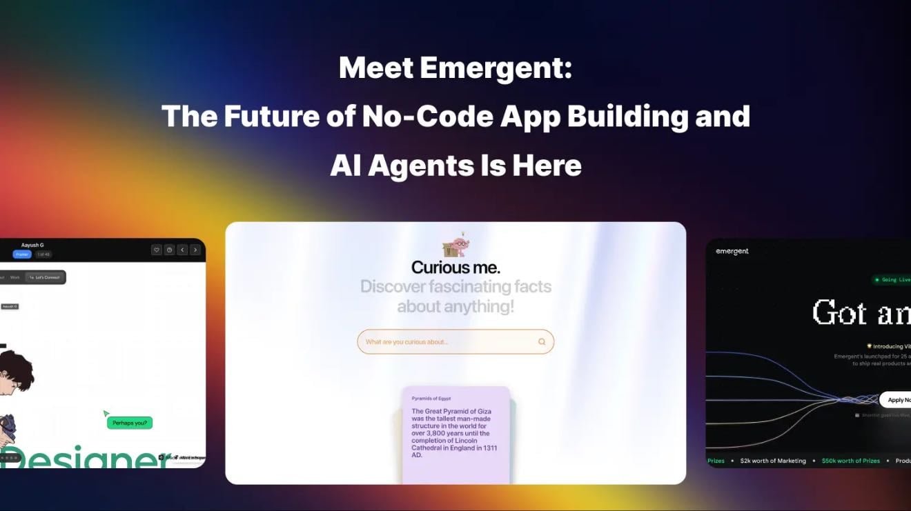 Emergent - AI-Powered App Development | No Code Required - Développement / Productivité / IA ― création d’apps sans code