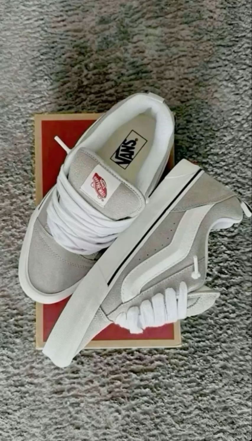 vans knu skool grey