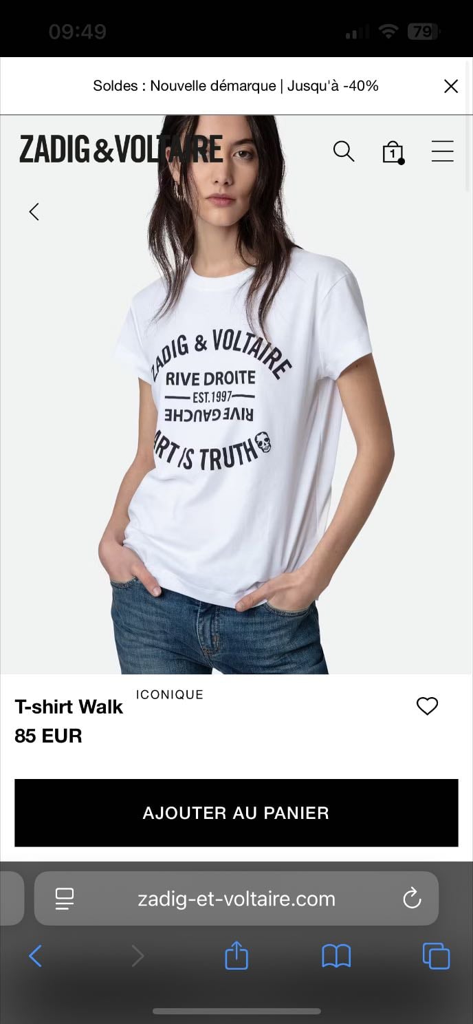 T-shirt Walk Zadig et Voltaire