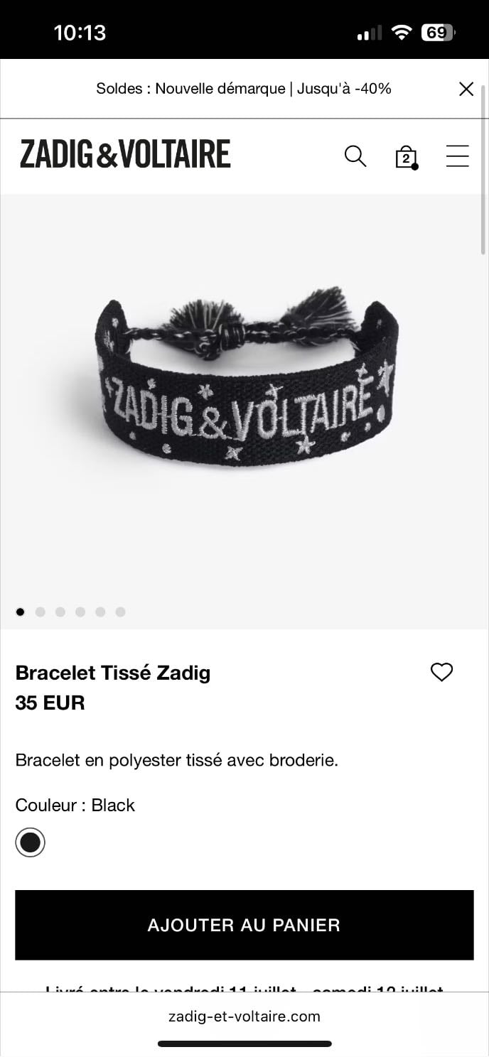 Bracelet Tissé Zadig