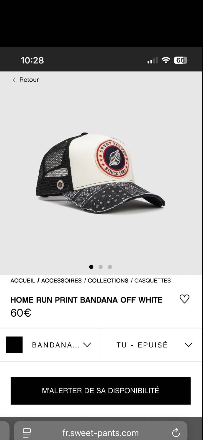 Casquette Sweet Pants Bandana