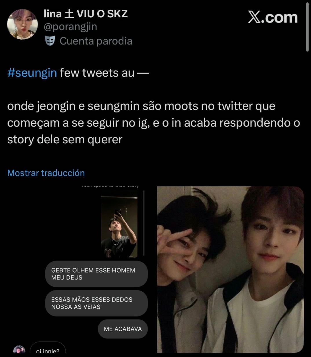 … - Seungin twitter au