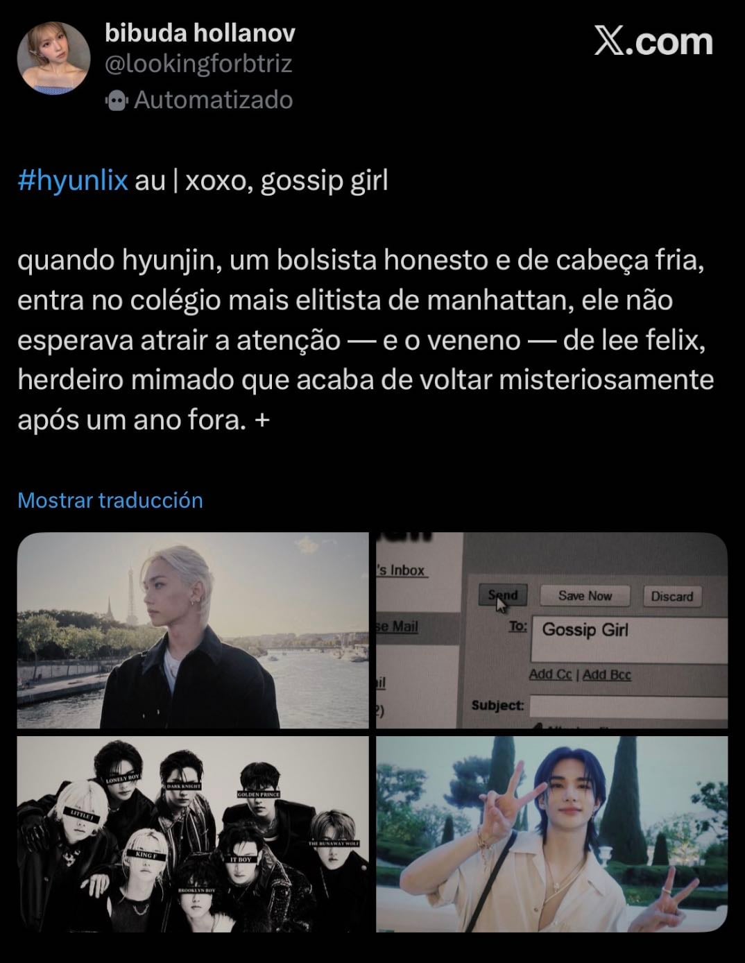 Xoxo, gossip girl - Hyunlix twitter au