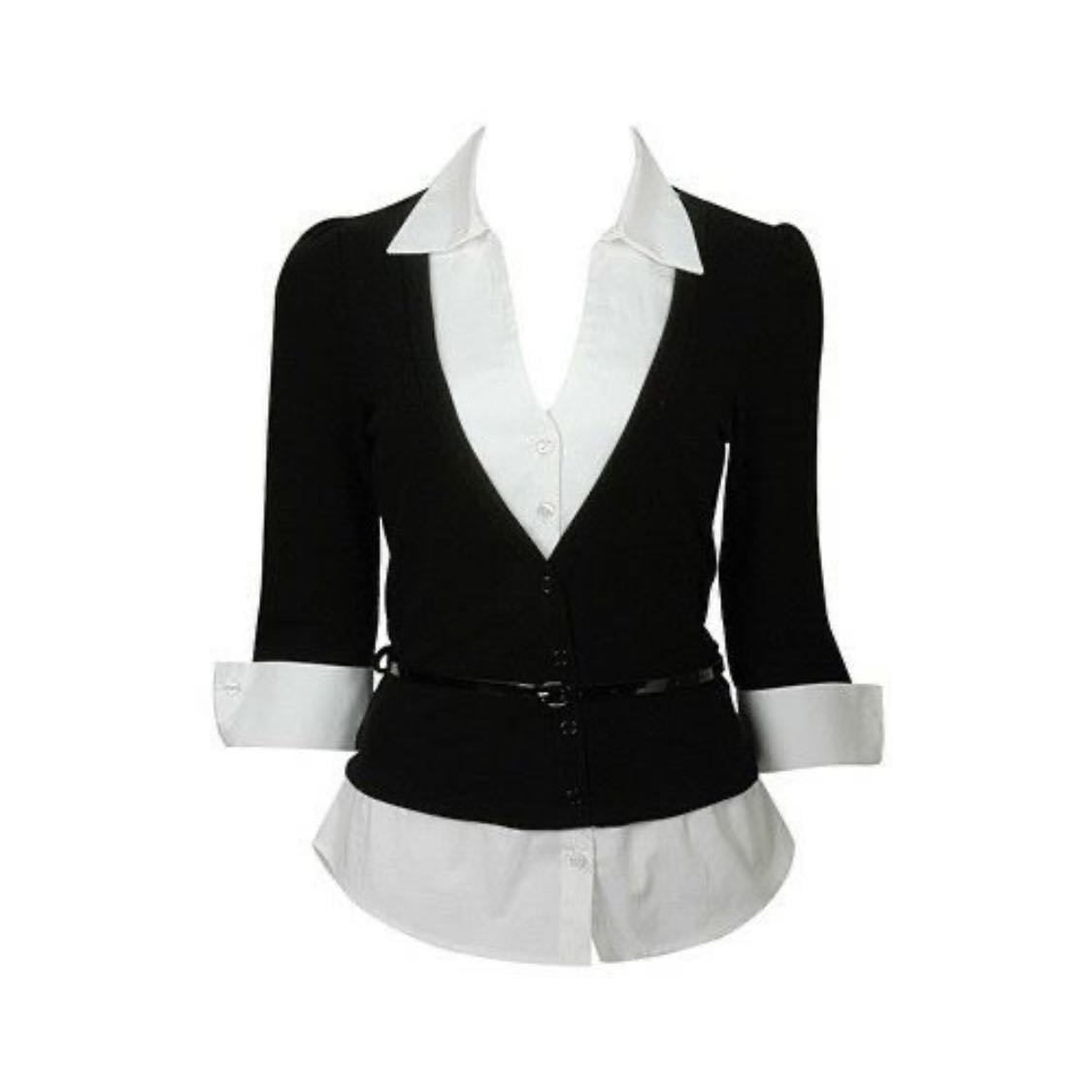 Thigh pullovers - With shirts under