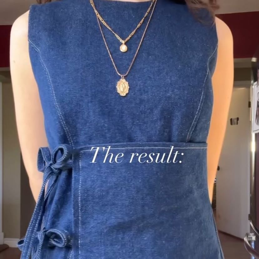 Blusa de Jean y moñitos