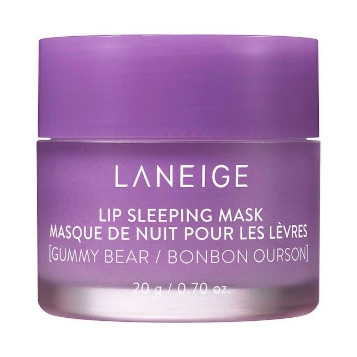 Laneige – Lip Sleeping Mask - La de Gummy Bear es mi favorita. Sabe a golosina y deja un colorcito en los labios precioso. Además de su olor, por supuesto