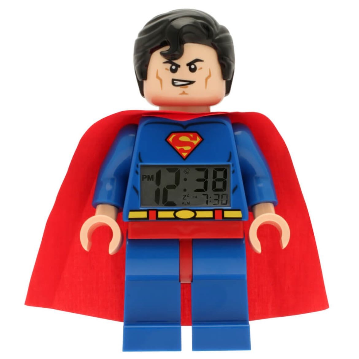 lego superman alarm clock
