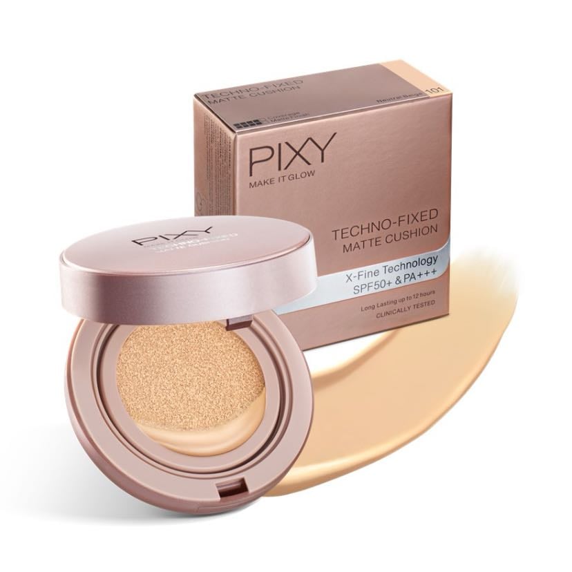 Pixy techno-fixed matte cushion - 201 neutral beige