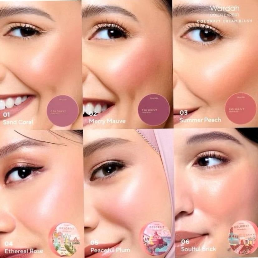 Wardah Colorfit Cream Blush - Shade 01 Sand Coral