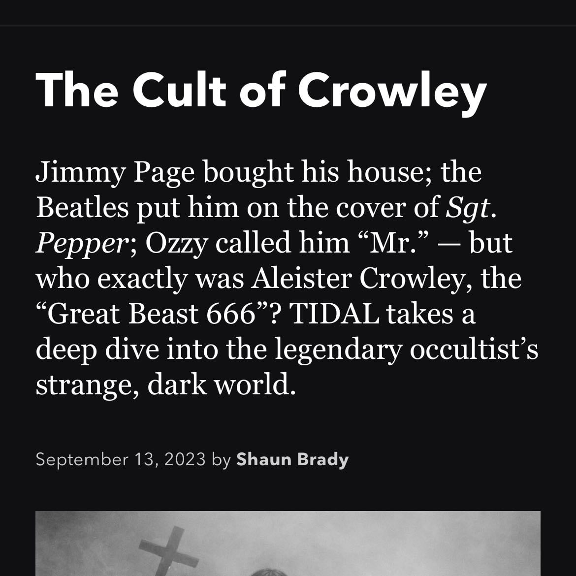 The Cult of Crowley