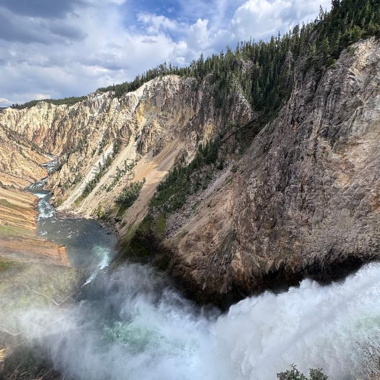 Brink of Lower Falls - Yellowstone NP