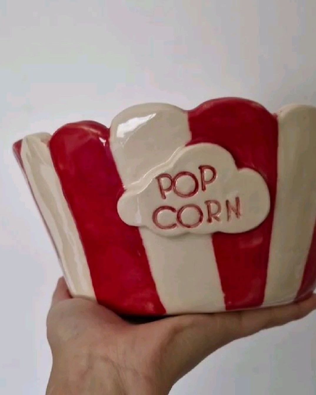 Popcorn plate pottery - Make a useful pottery for something’s you love