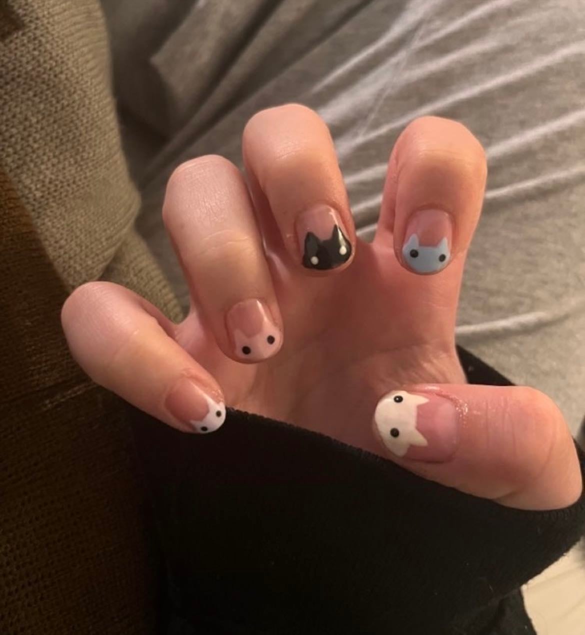 cat frenchnails