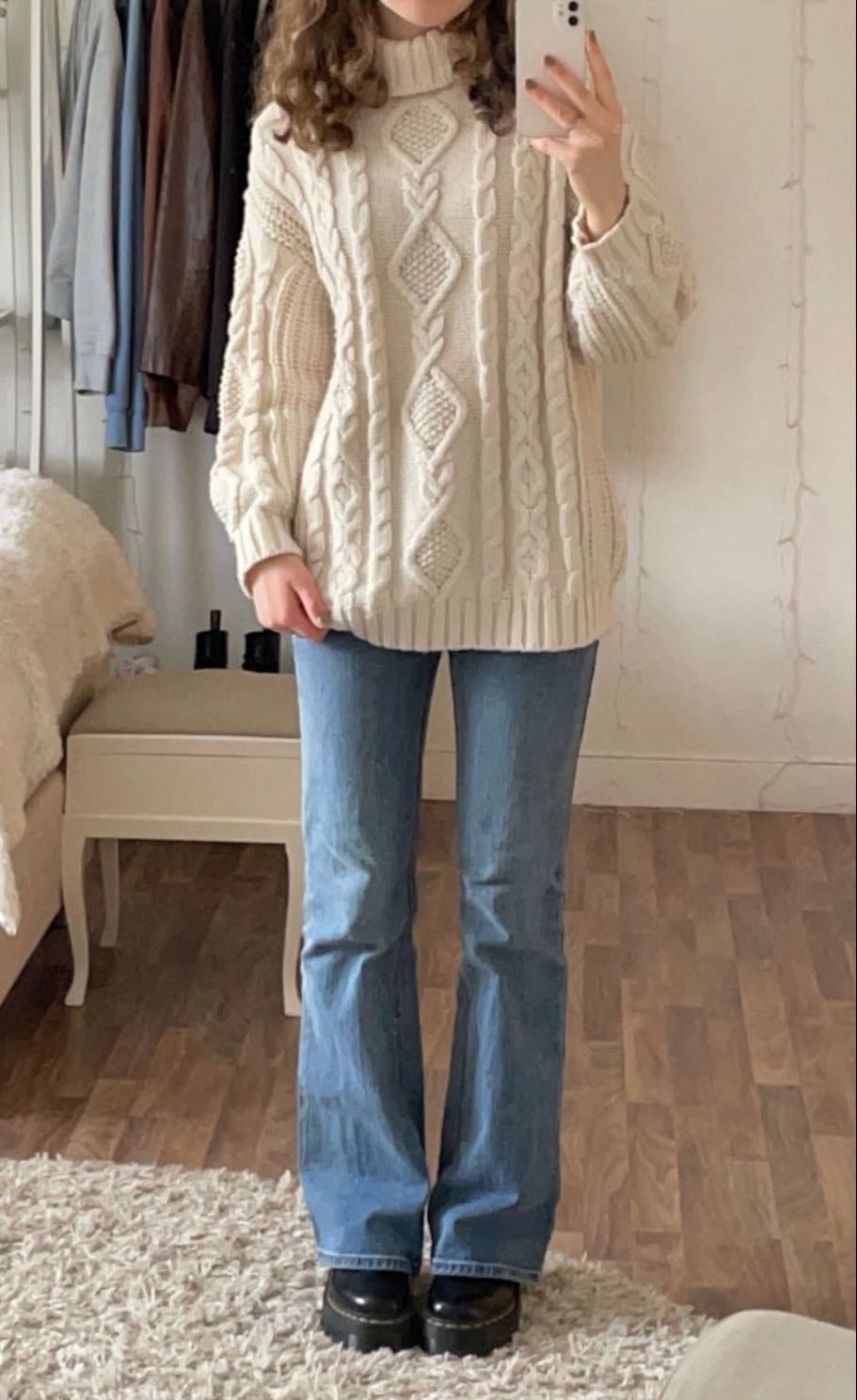 Rory sweater - White chunky sweater