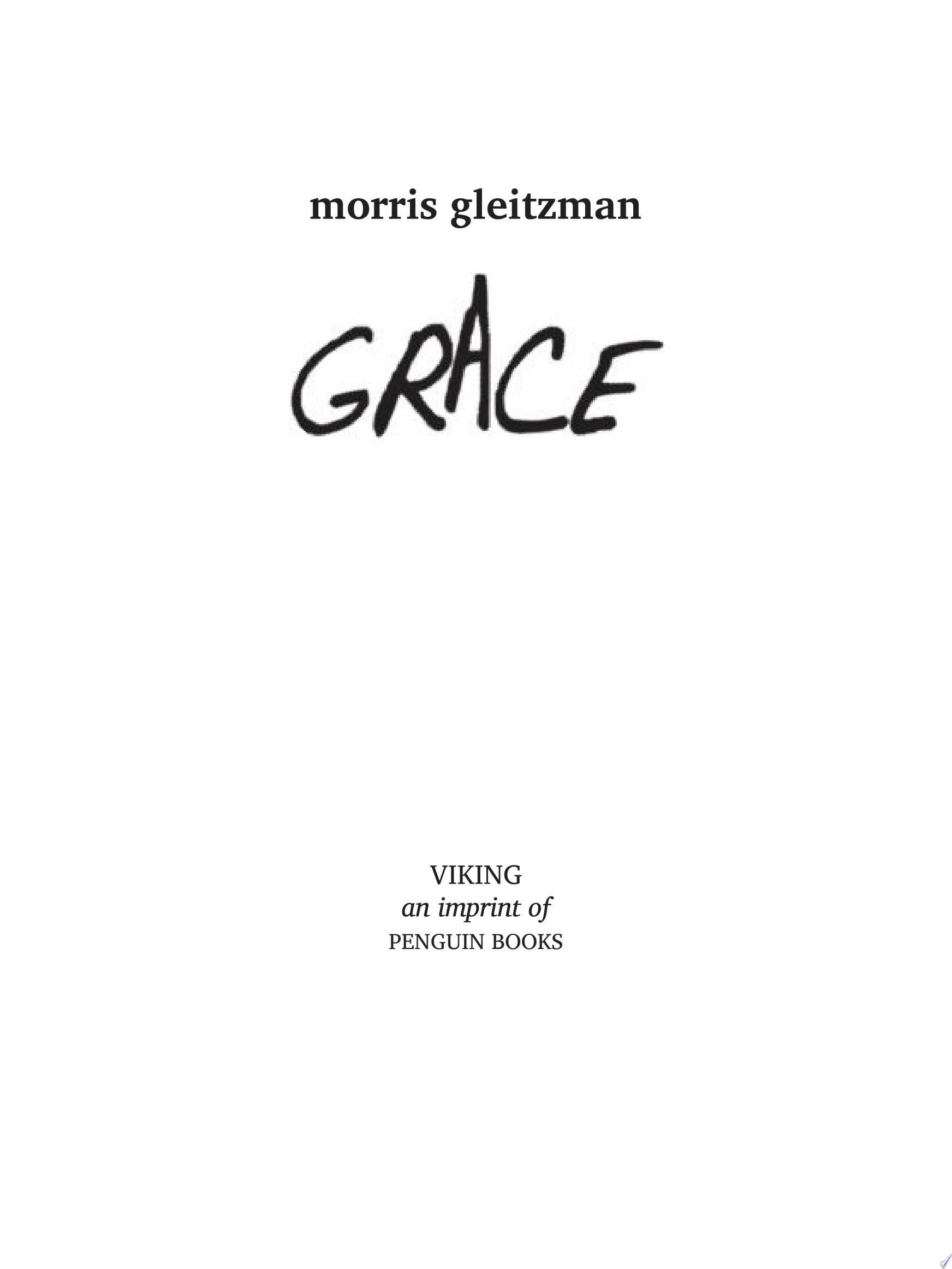 Grace - Morris Gleitzman · 2009
