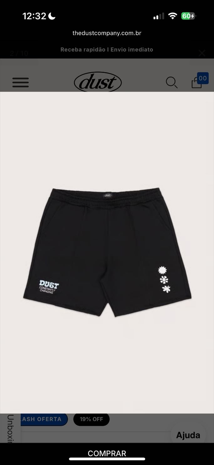 Black Shorts - Tamanho M