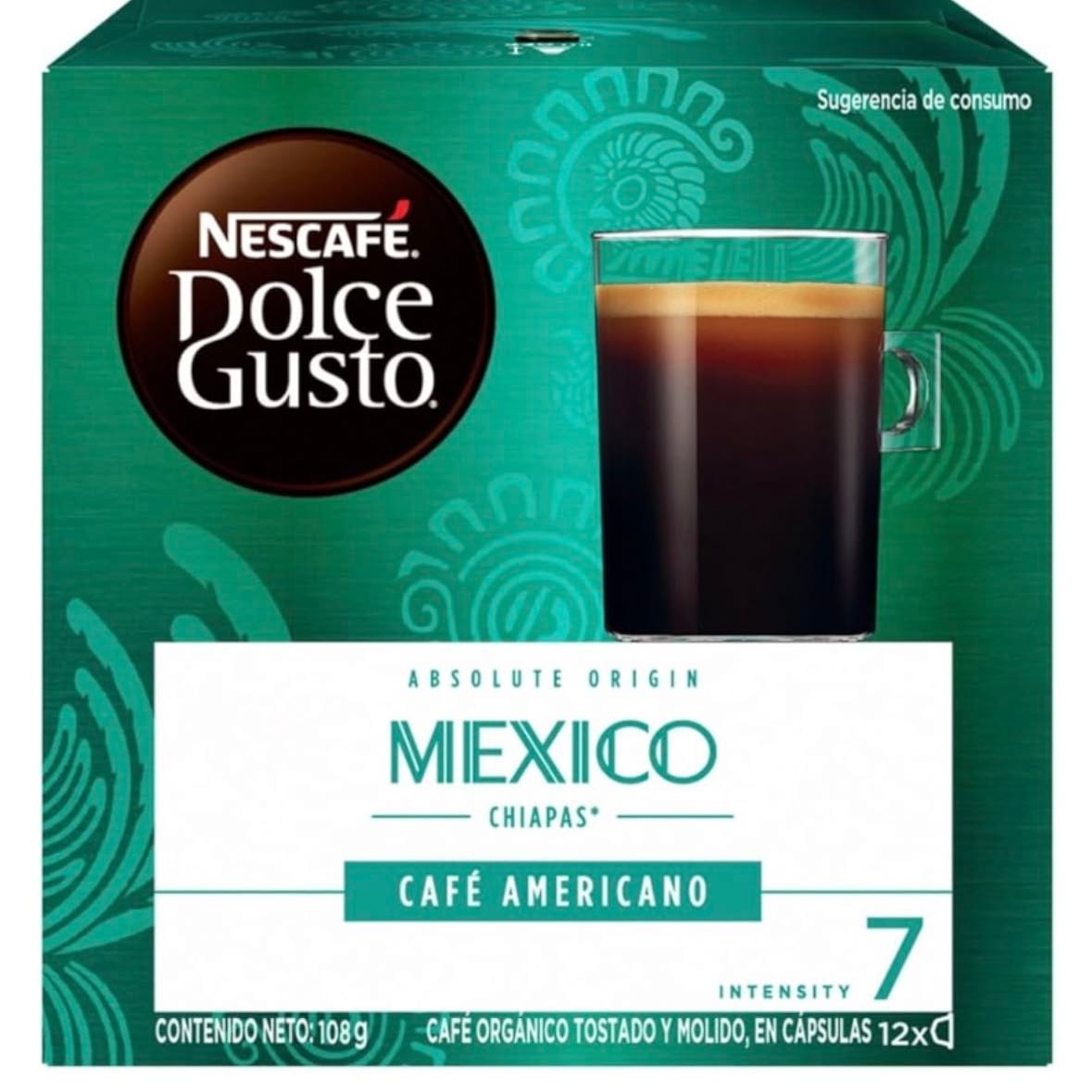 Nescafé Dolce Gusto Grande México, Café en Cápsula, 12 Cápsulas